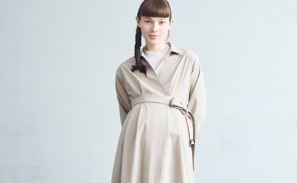 COMME CA BLANC D'OEUF 9月新作商品 <br>「トレンチ風シャツドレス」