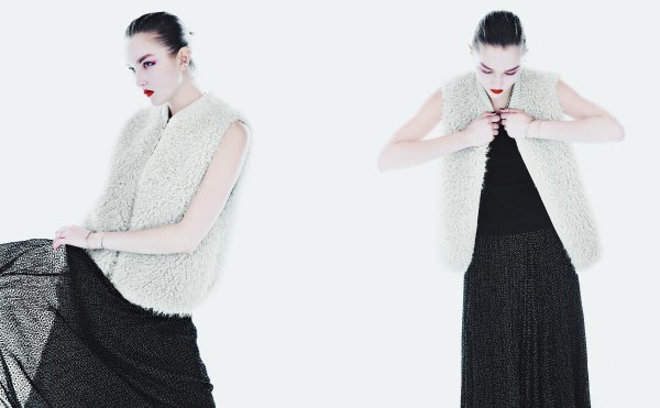 BASILE28 12月新作商品「Fluffy Gilet」